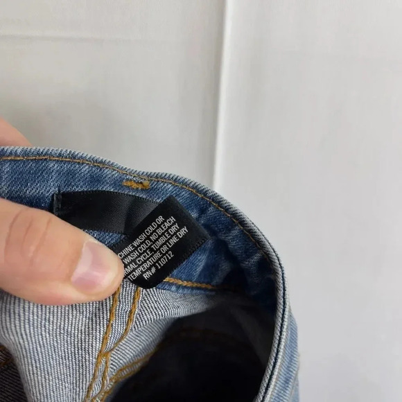 Aqua Denim Jeans w/Multi Color Side Stripes - Picture 10 of 11